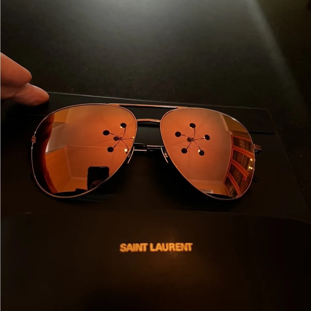 Saint Laurent Paris Sunglasses (Rose gold) - Picture 6 of 16